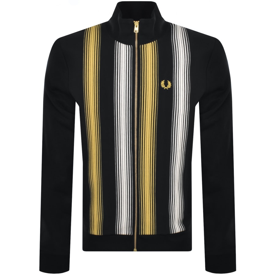 Fred perry striped track jacket deals
